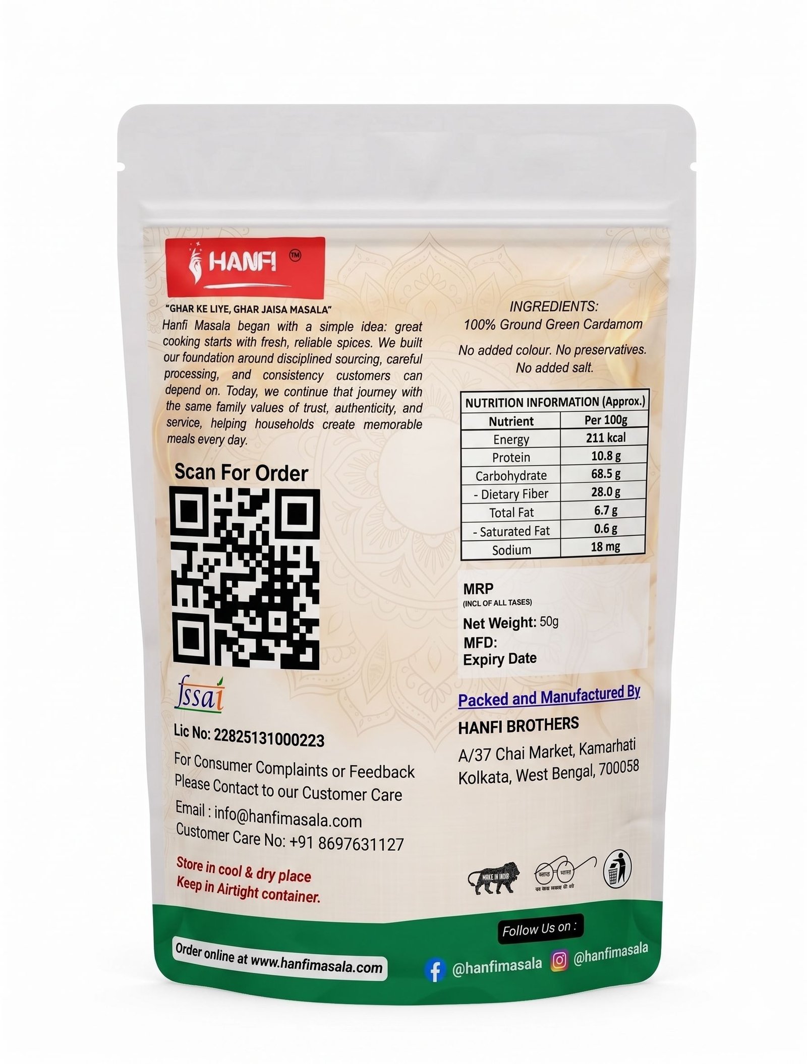 Premium Green Cardamom Powder pack image 2